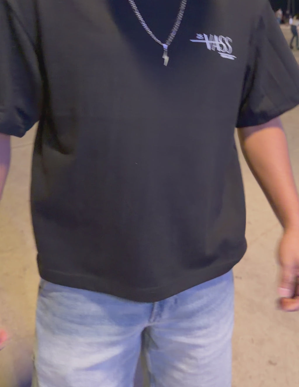 Black Oversize T-Shirt - Everything Happens Just Trust